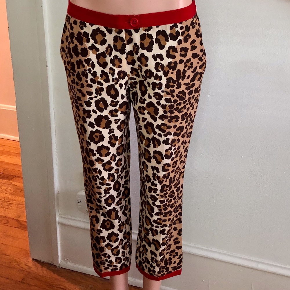 Vintage Moschino Cheap and Chic Leopard Pants 8?